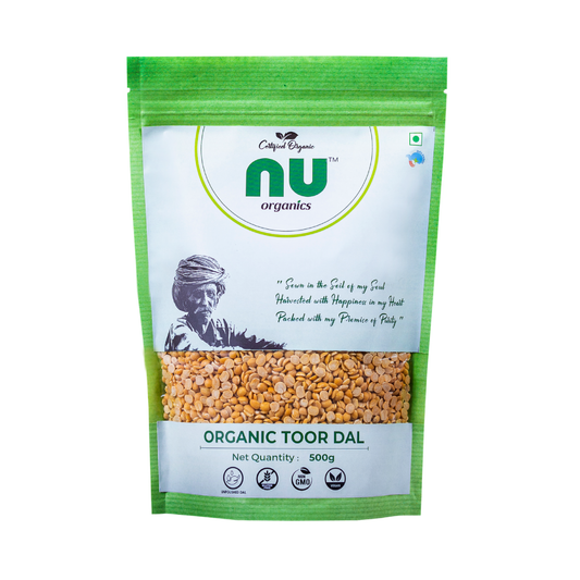 Organic Unpolished Toor Dal/Arhar Dal - 500g
