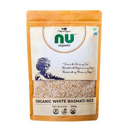 Organic Basmati Raw Rice - 500g