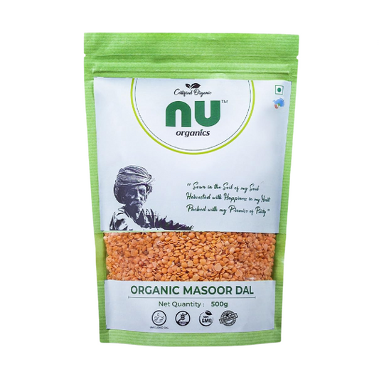Organic Masoor Dal Split Unpolished - 500g