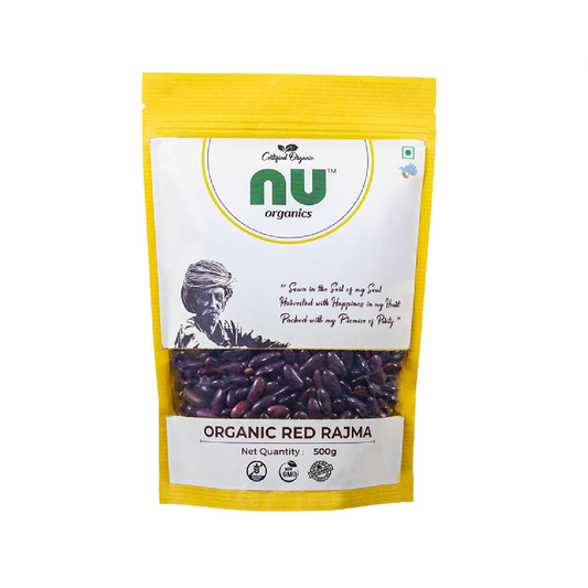 Organic Unpolished Red Kidney Beans - 500g