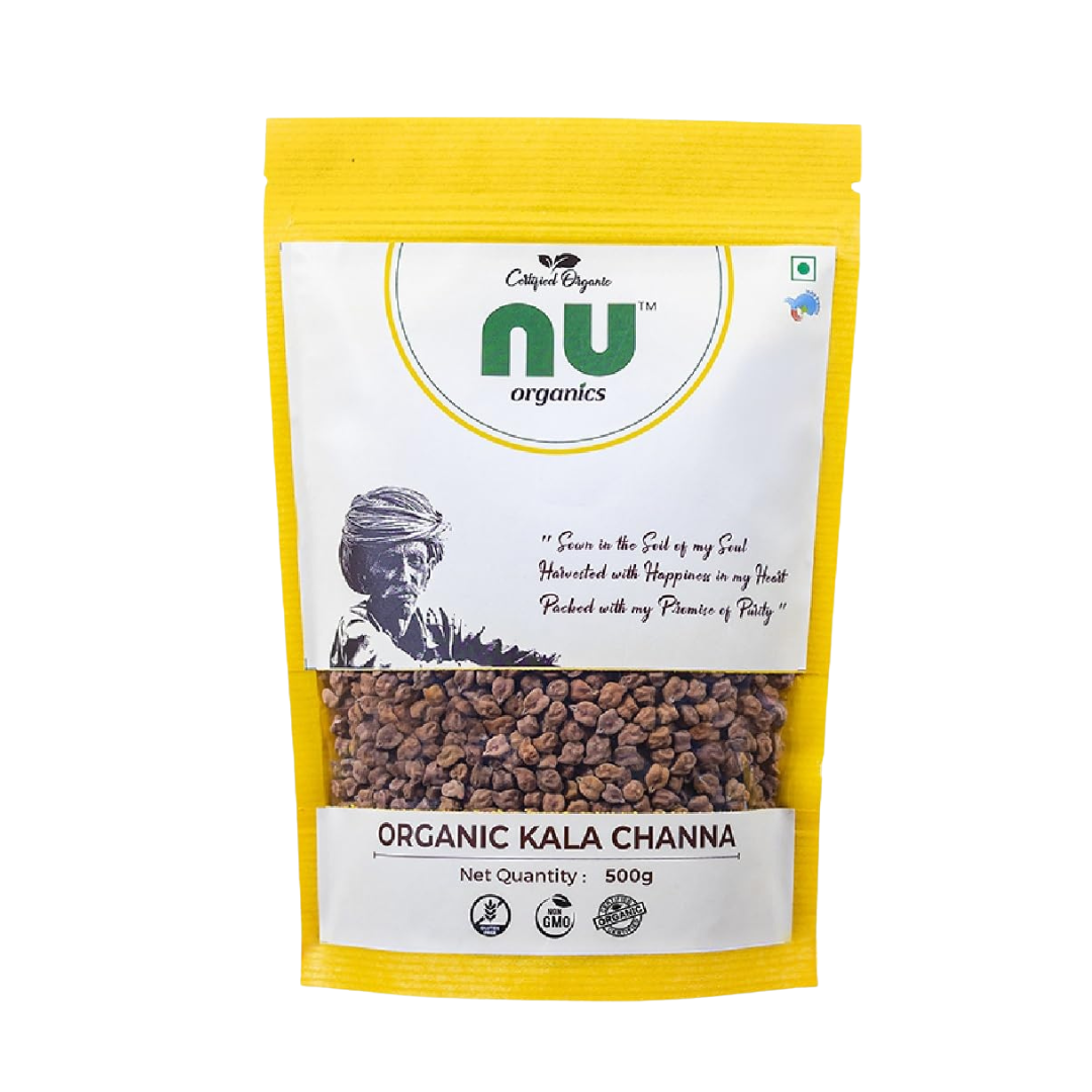 Organic Unpolished Kala Chana - 500g