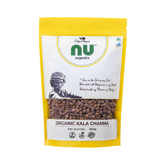 Organic Unpolished Kala Chana - 500g
