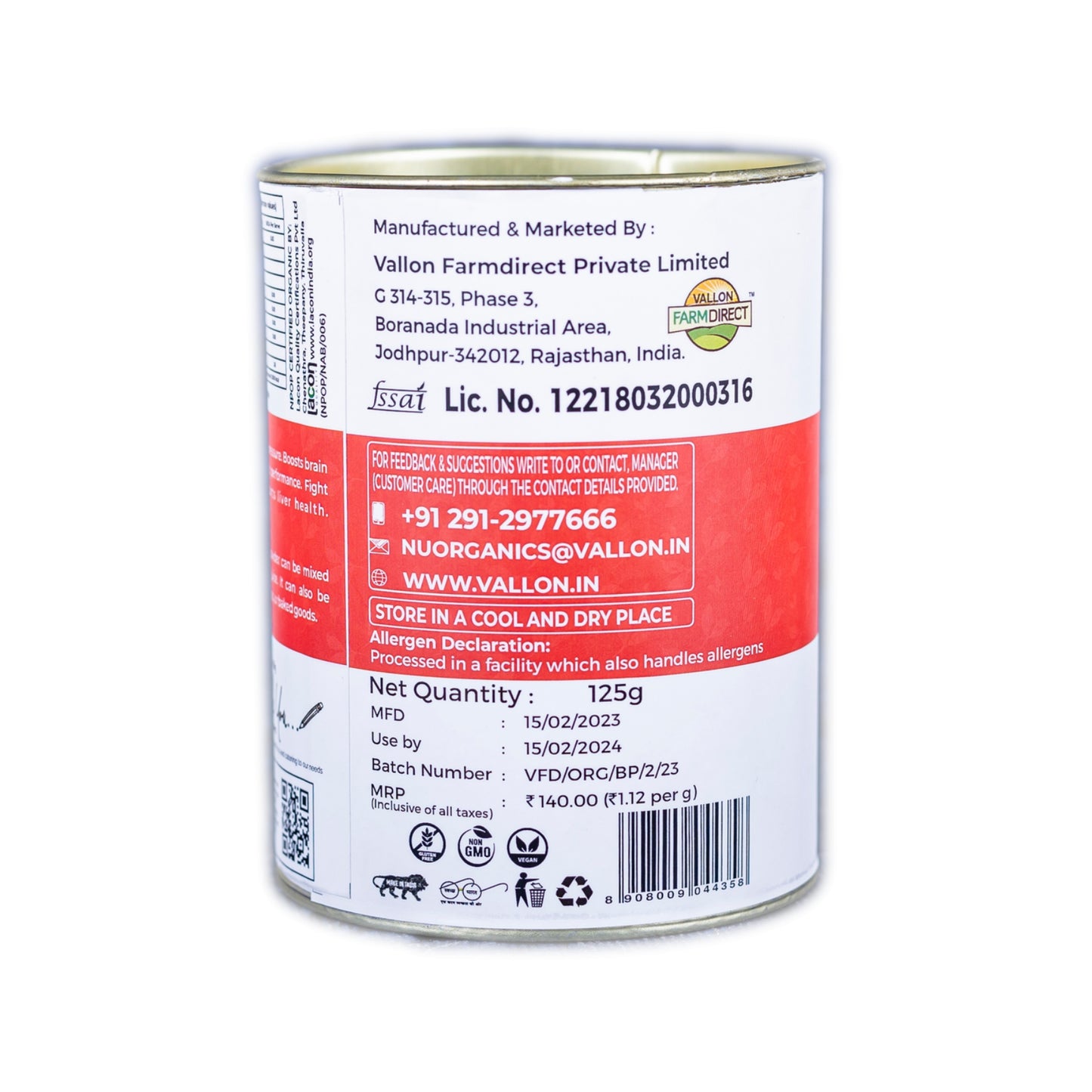 Organic Beetroot Powder - 125g