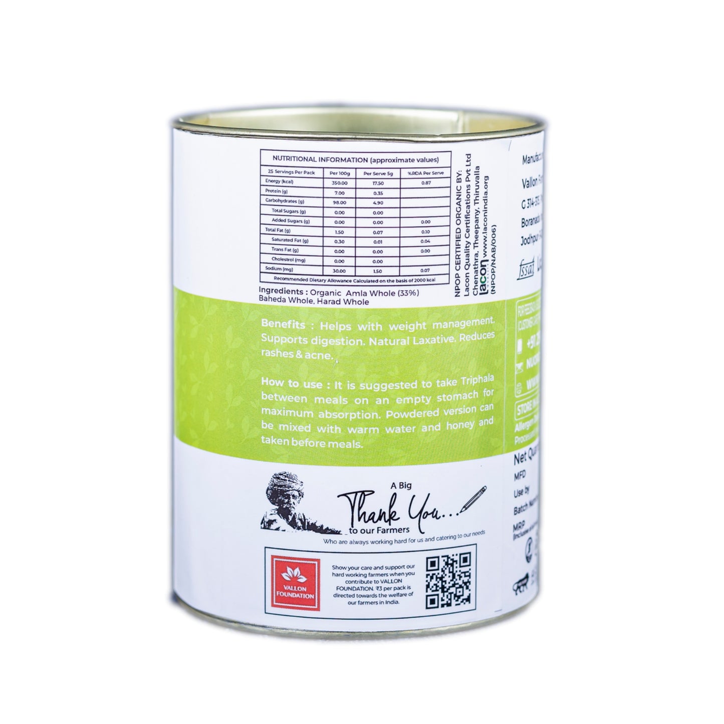 Organic Amla Powder - 125g