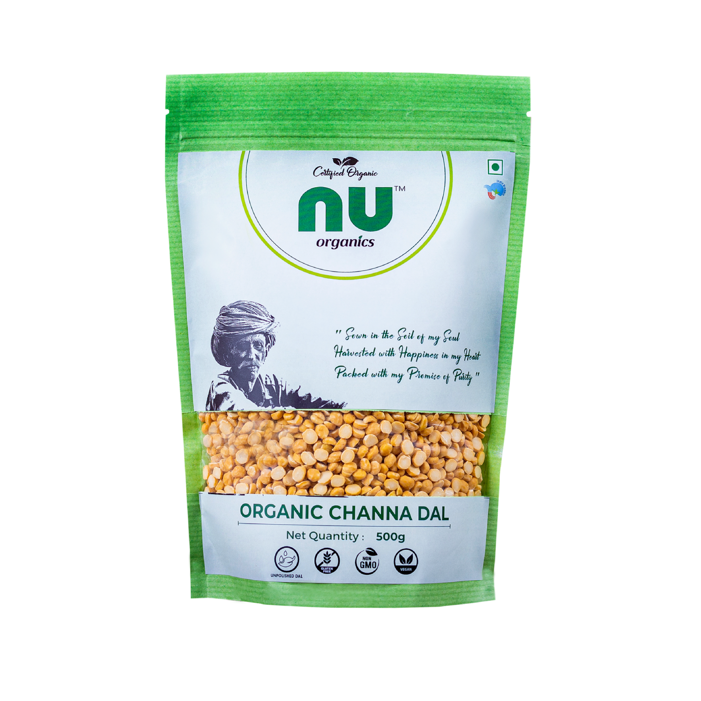 Organic Organic Chana Dal - 500g