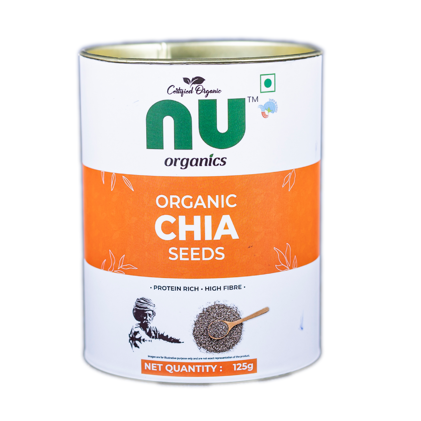Organic Chia Seeds - 125g